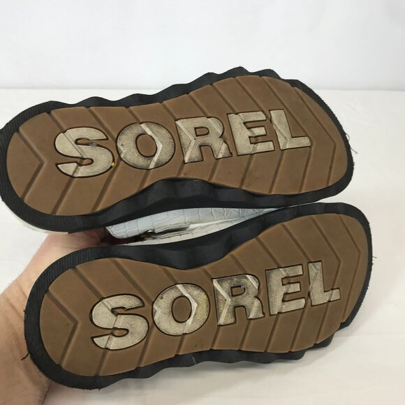 SOREL ~ WOMENS 9 ~ WHITE VIIBE SLIP ON CLOG MULE - Picture 8 of 9